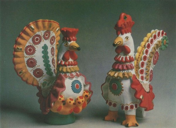 Рисование в старшей группе Дымковская игрушка петушок