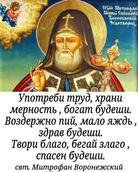 Епископ Митрофан Воронежский икона