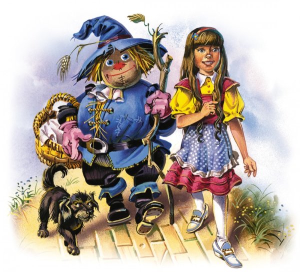 Волшебник изумрудного города Элли дровосек Страшила Лев