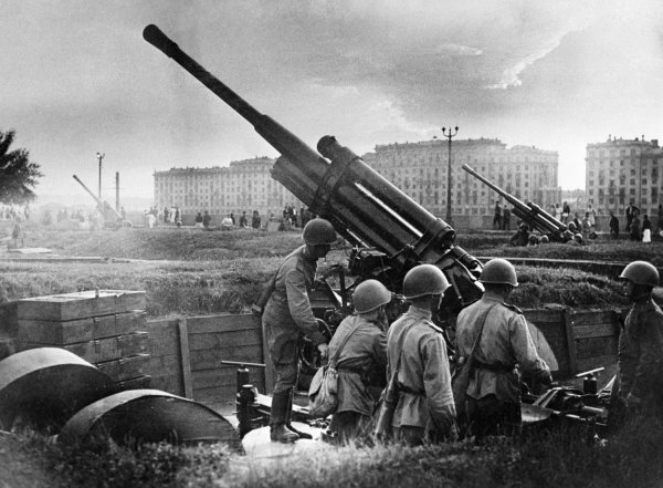 Зенитки в Москве 1941