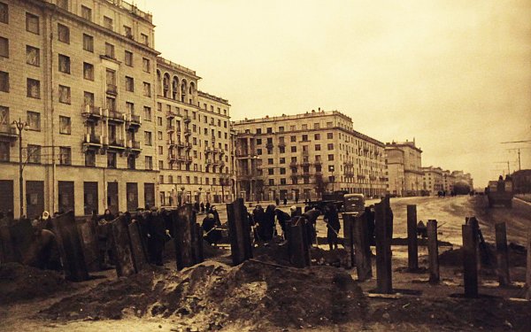 Ленинский проспект в 1941 году