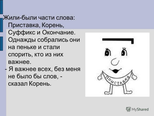 Сказка про морфемы 5 класс