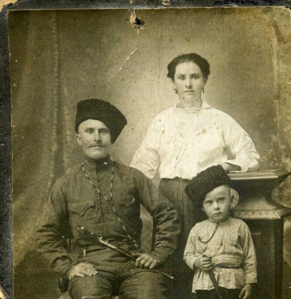 Кубанские казаки семья 1900е