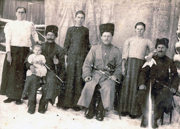 Кубанские казаки семья 1900е