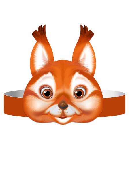 Маска-ободок Белочка. Ма-7975