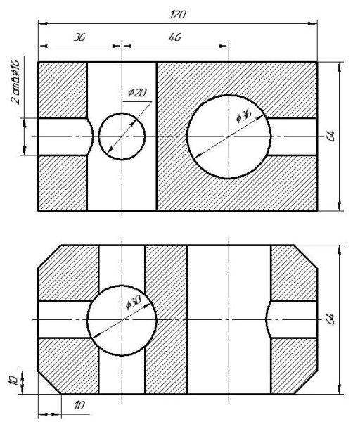Чертеж 9 класс хомут сталь