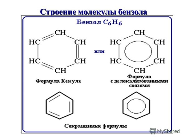 Формула бензола бензольное кольцо