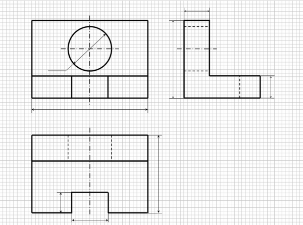 Инженерная Графика задание: чертеж аксонометрии