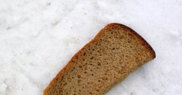 Кусочек черного хлеба