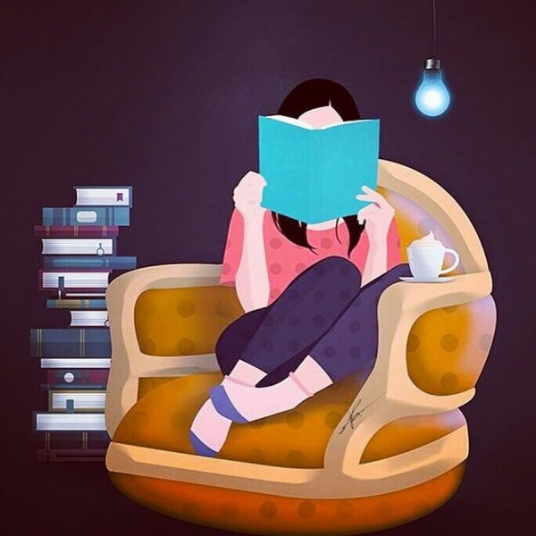 Книголюб карикатура