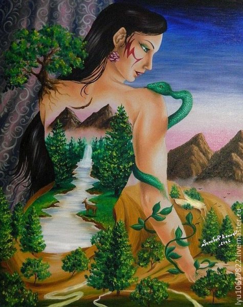 Женщина мать природа