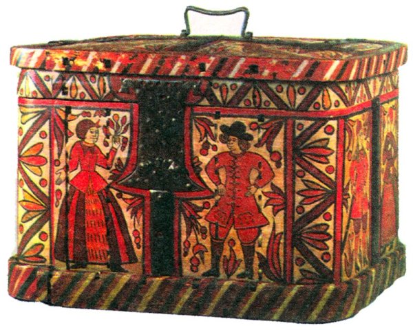 Роспись сундуков. Северная Двина. XVII век.