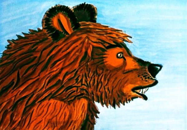 Сказка и в Даля медведь-половинщик иллюстрация