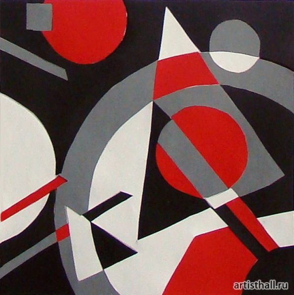 Абстрактная композиция из геометрических фигур