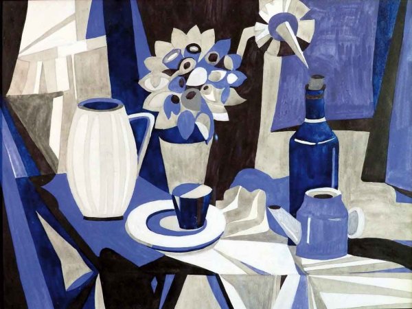 Декоративный натюрморт, училище Рериха