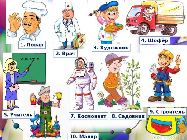 Иллюстрации по профессиям