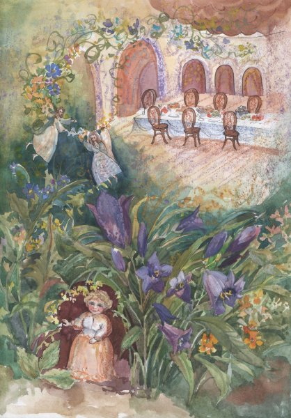 Рисунок взрослого на тему лето