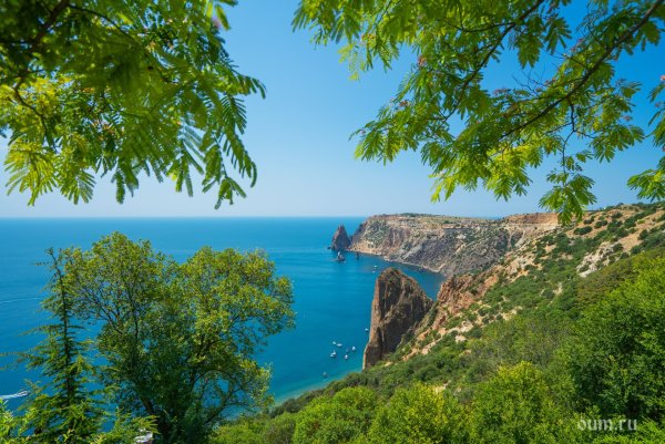 Мыса Фиолент в черном море