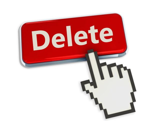 Delete надпись