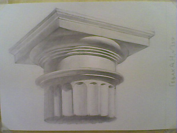 Капитель дорического ордера гипс