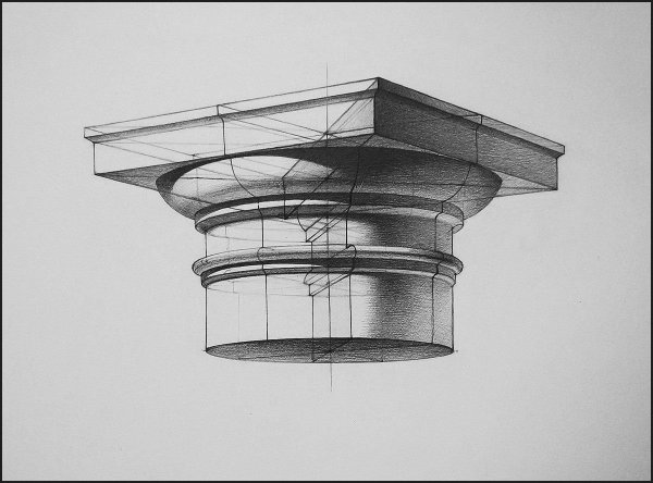 Дорическая Капитель Академический рисунок