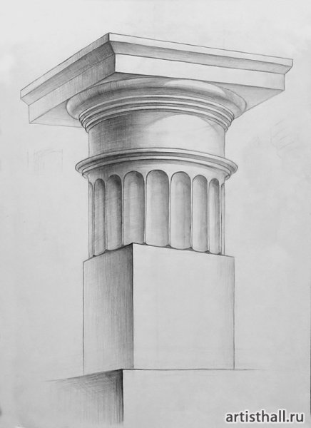 Капитель дорического ордера гипс