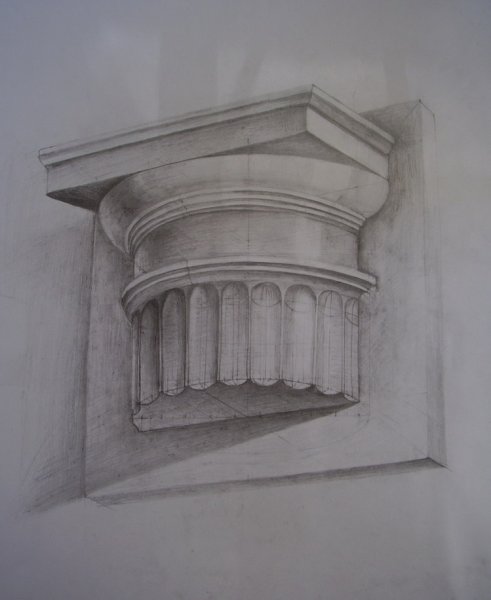 Капитель дорического ордера построение