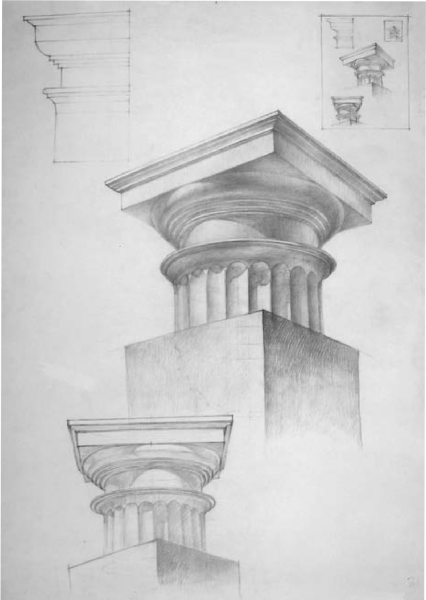 Дорическая Капитель в архитектуре