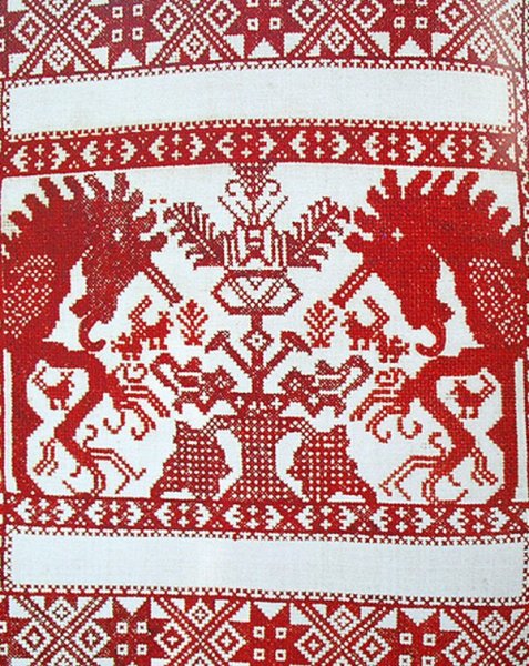 Славянский зооморфный орнамент