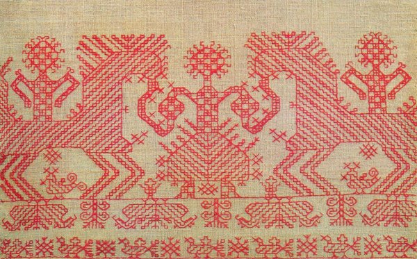 Вышивка досюльный шов