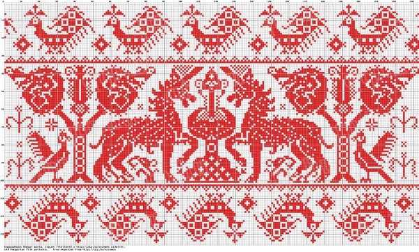 Славянский зооморфный орнамент