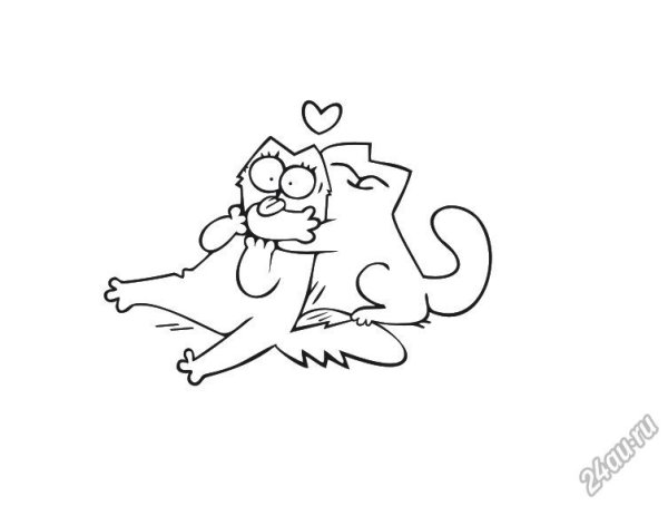 Кот Саймон с кошкой