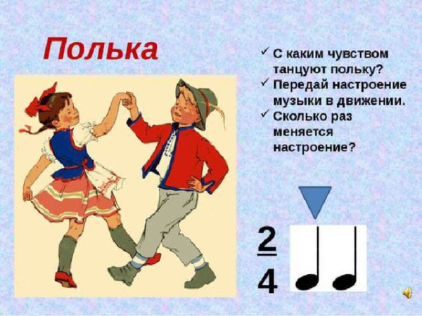 Основные движения польки