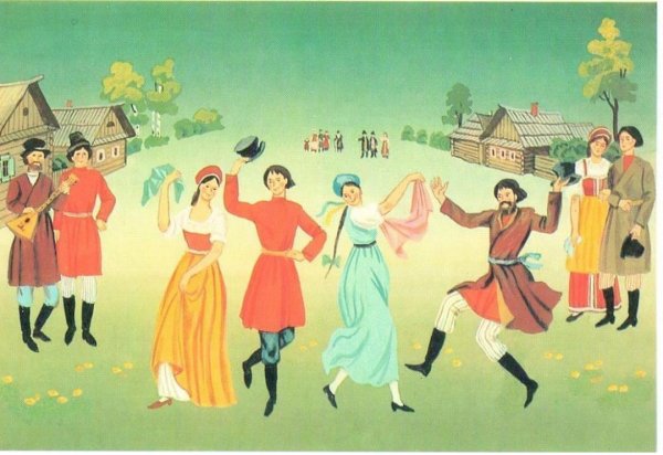 Камаринская народная картины