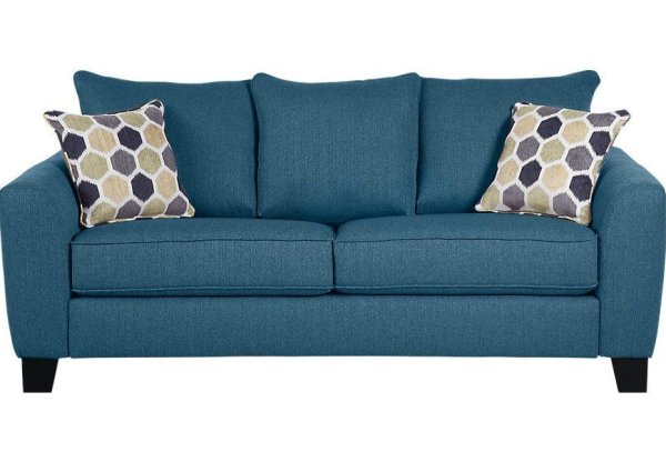 Диван Cube Blue Loveseat Sofa