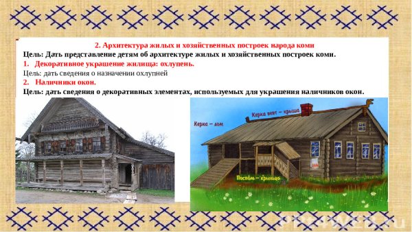 Традиционное жилище Коми Пермяков