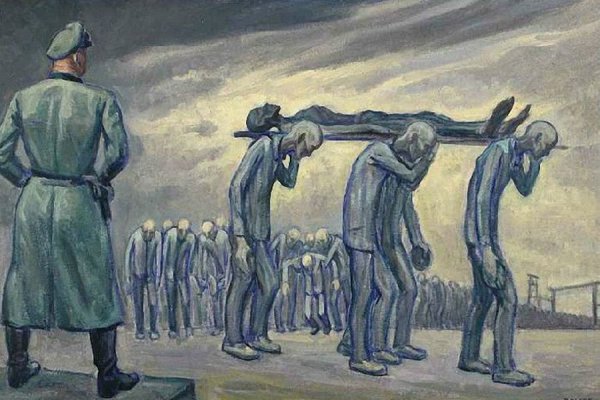 Давид Олер рисунки Холокост