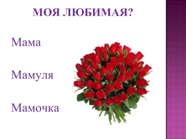 Мама любимая мама