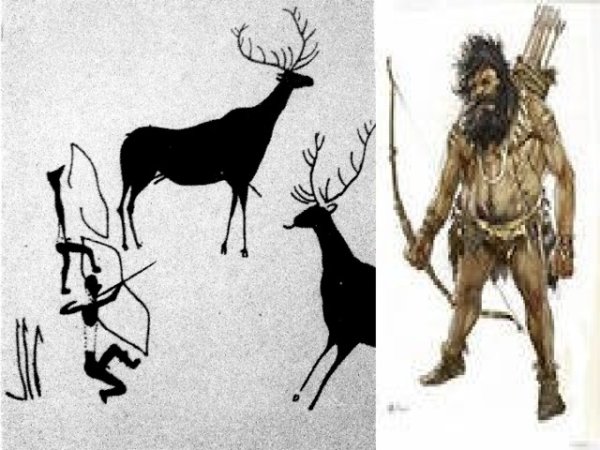 Древние изображения оленей