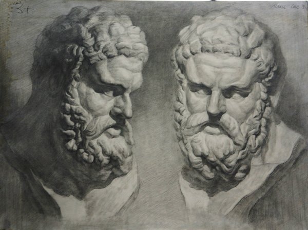 Геракл фигура Академический рисунок