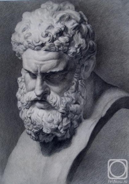 Гипсовый Геракл в полный рост