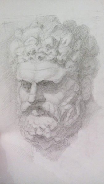 Гипсовая голова Геракла Штиглица