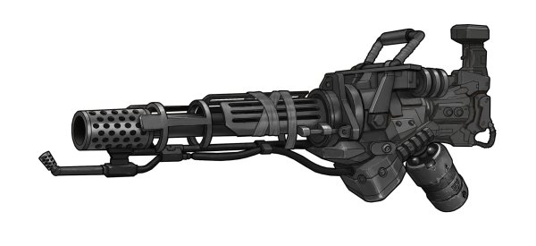 Gatling Gun Concept Art