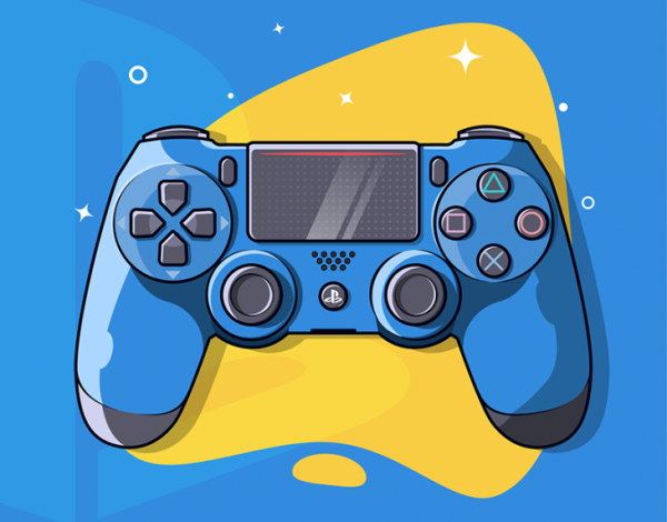 Геймпад ps4 Illustrator