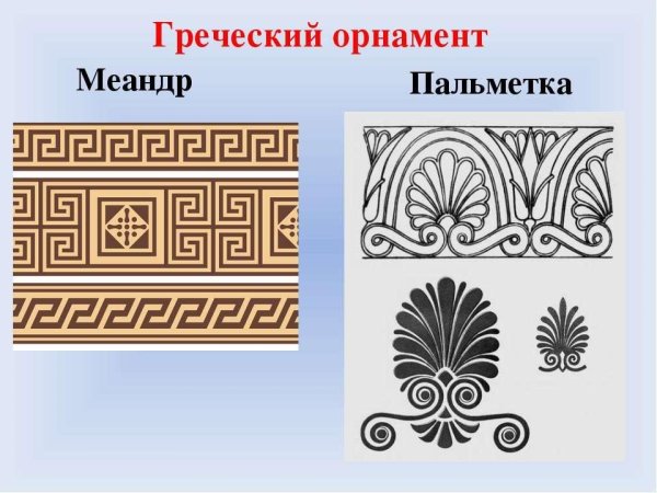 Орнамент древней Греции Меандр