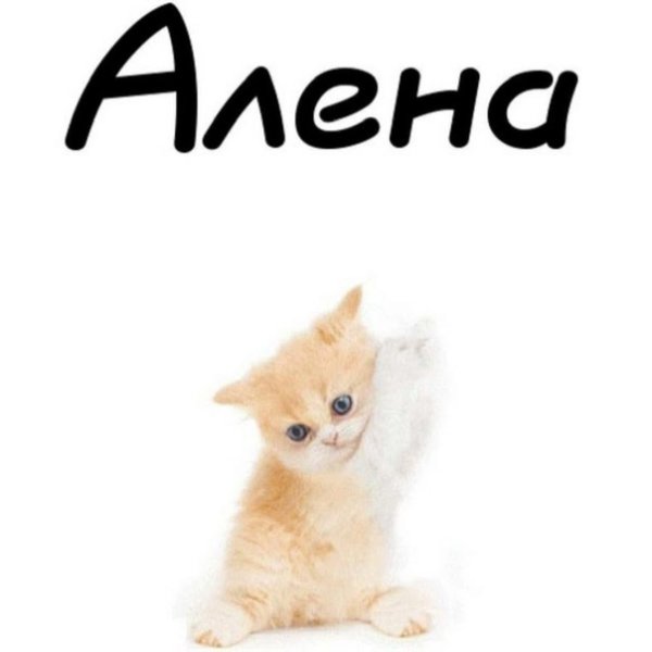Красивая надпись имени алёна