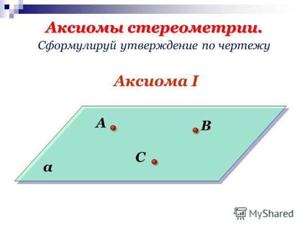 Сформулируйте Аксиомы а1 а2 а3 стереометрии