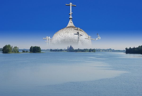 Китеж град иллюстрация