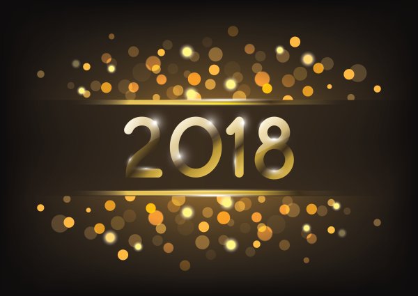 2018 Год надпись