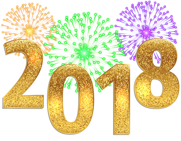Цифры новогодние 2018